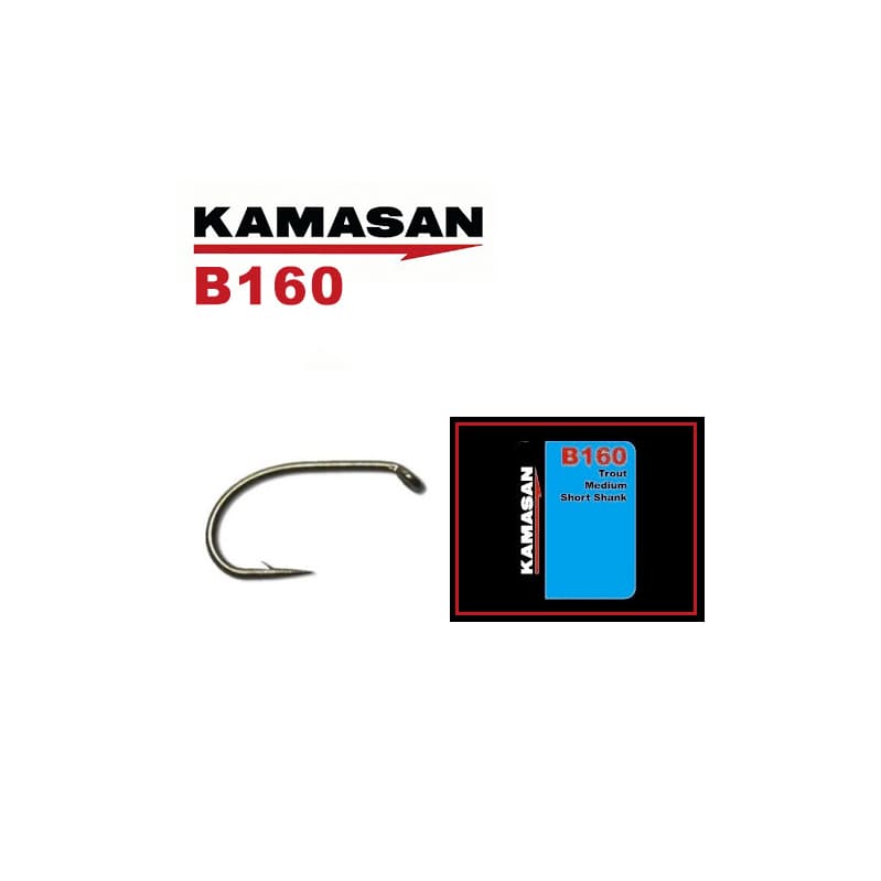 Kamasan B160 Trout Medium Short Shank Fly Hooks
