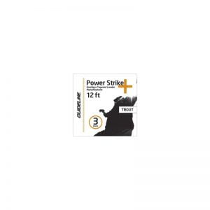 Power strike 3-pack 12feta kónískir taumar fyrir lax og silungsveiði