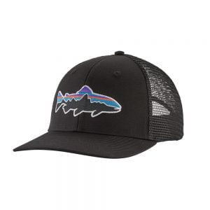 Patagonia Fitz Roy Trout Trucker Svört Derhúfa