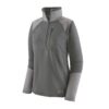 Patagonia W's R1 Fitz Roy 1/4 Zip N. Grey Veiðipeysa