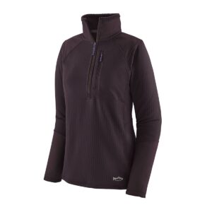 Patagonia W's R1 Fitz Roy 1/4 Zip Plum Veiðipeysa