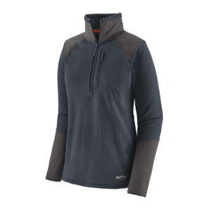 Patagonia W's R1 Fitz Roy 1/4-Zip S. Blue Veiðipeysa