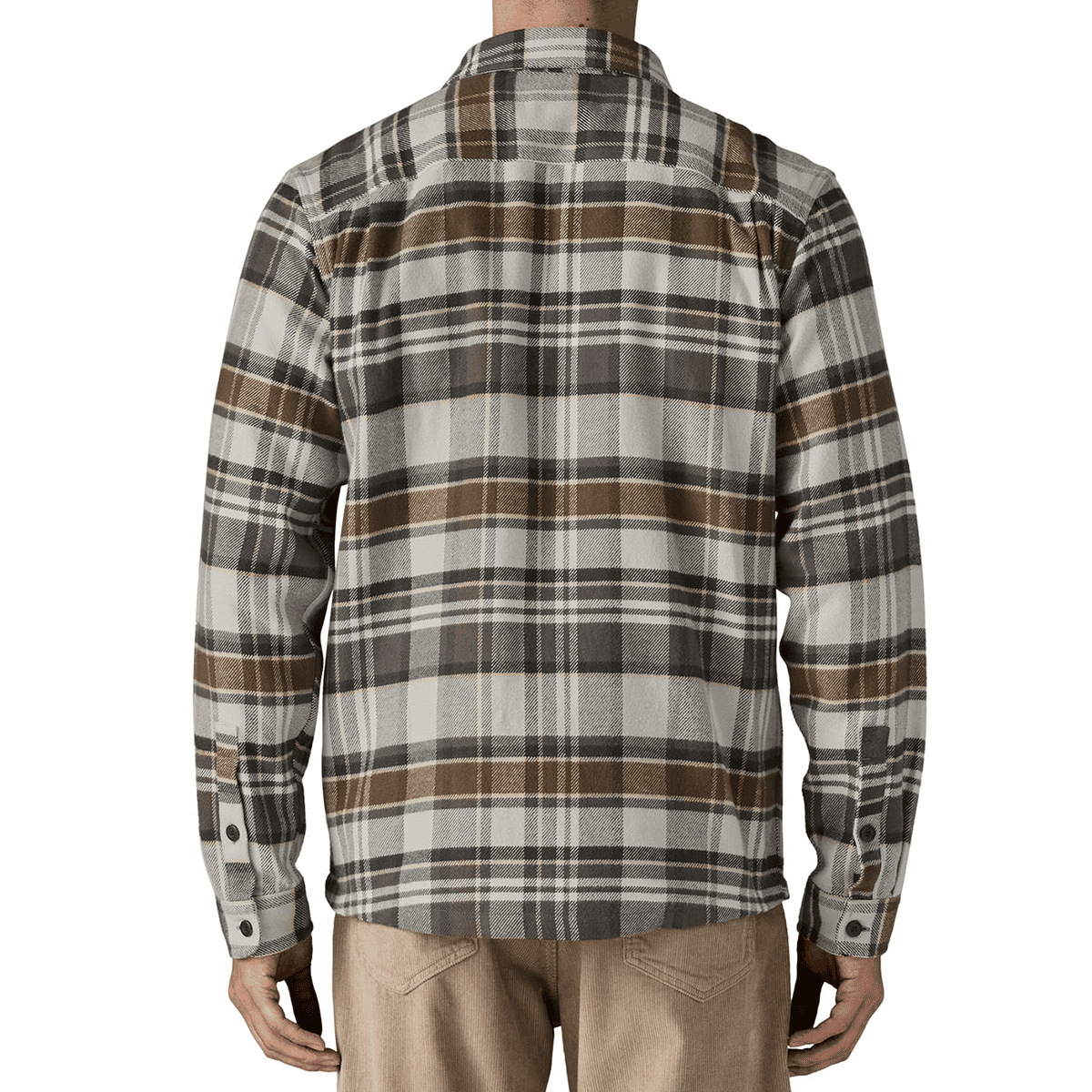 Patagonia Fjord Flannel Skyrta - Salt Grey - Image 3