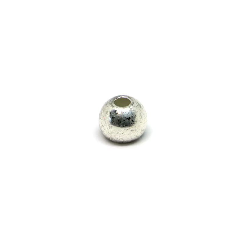Fulling Mill Brass Beads - Silver