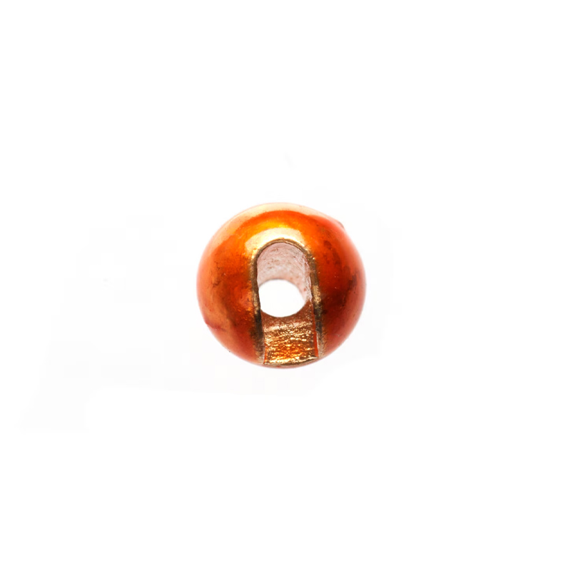 Fulling Mill Slotted Tungsten Beads - Metallic Orange