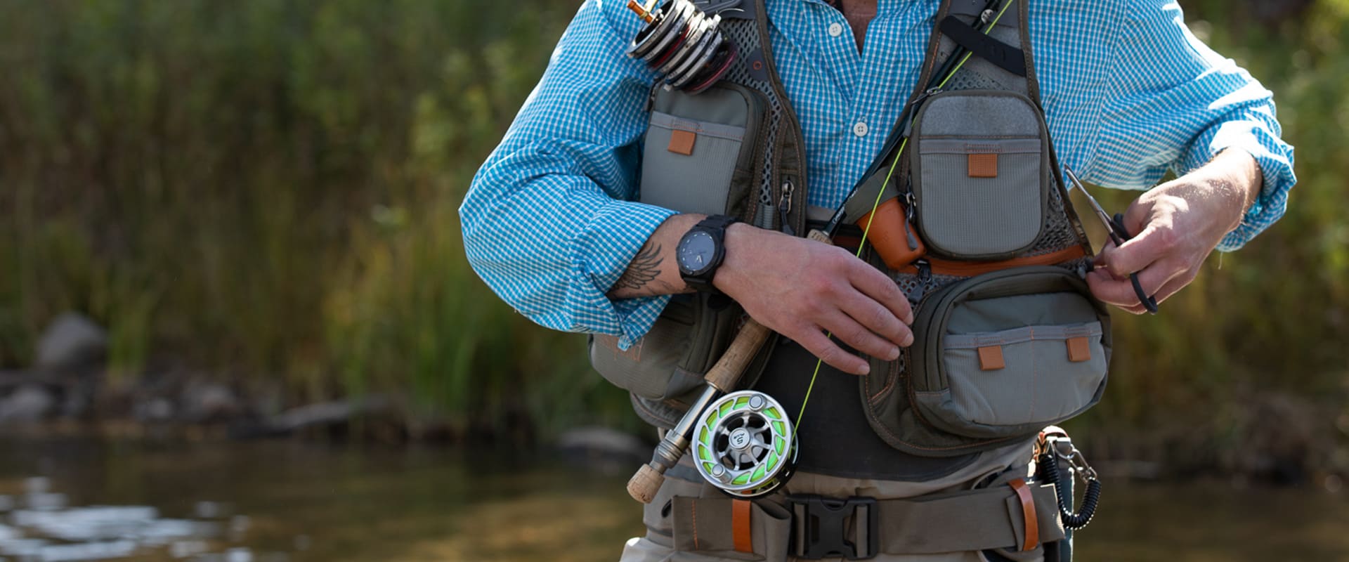 Veiðivesti í fluguveiði