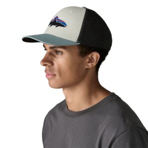 Alternative view of Patagonia Fitz Roy Trout Trucker Hat W. Blue Derhúfa