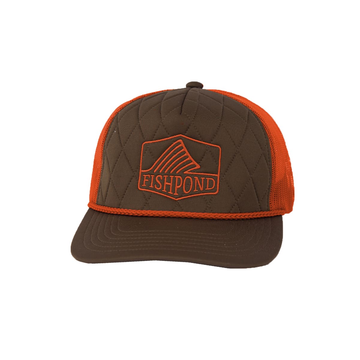 Fishpond Dorsal Fin Quilted Trucker Hat Campfire Derhúfa