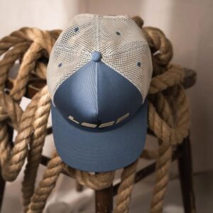 Alternative view of Loop Fly Trucker Cap Blue Gray Derhúfa